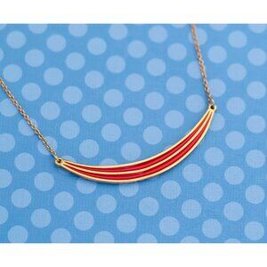 Vintage Minimalist "Team Leader 5 - '78"  Gold Tone Necklace by Avon 17 Inches -